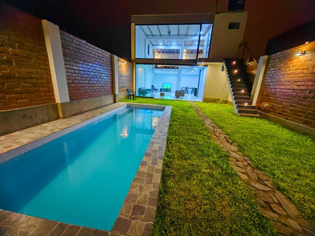 Вилла Casa De Playa Con Piscina Анкон Экстерьер фото
