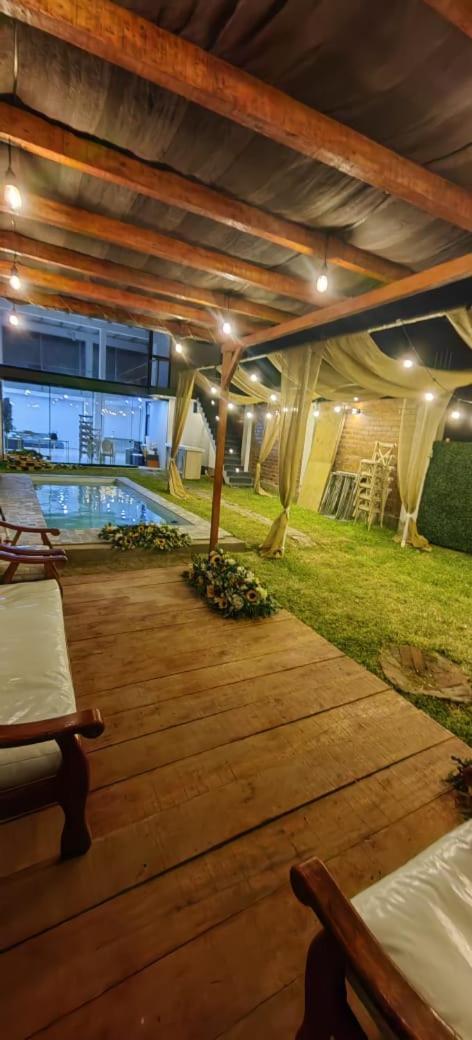 Вилла Casa De Playa Con Piscina Анкон Экстерьер фото