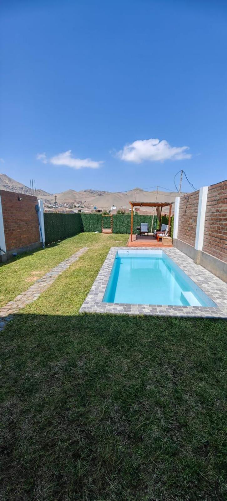 Вилла Casa De Playa Con Piscina Анкон Экстерьер фото